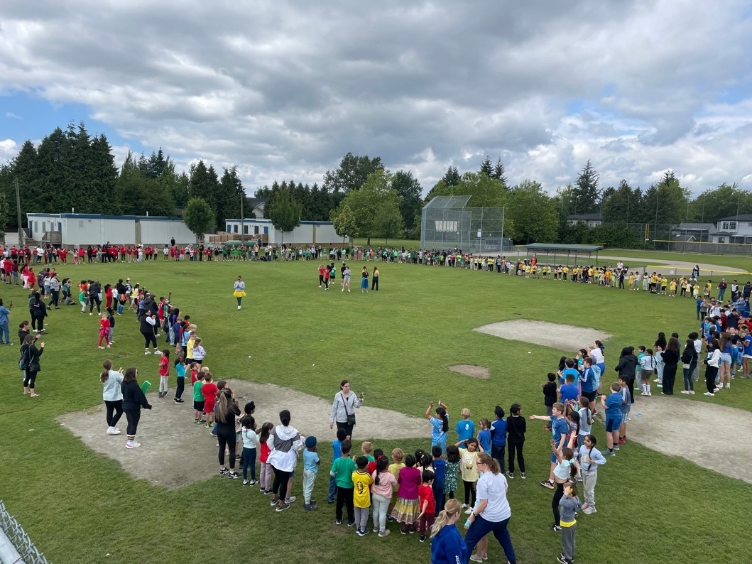 A group of people standing in a circle

Description automatically generated, Picture