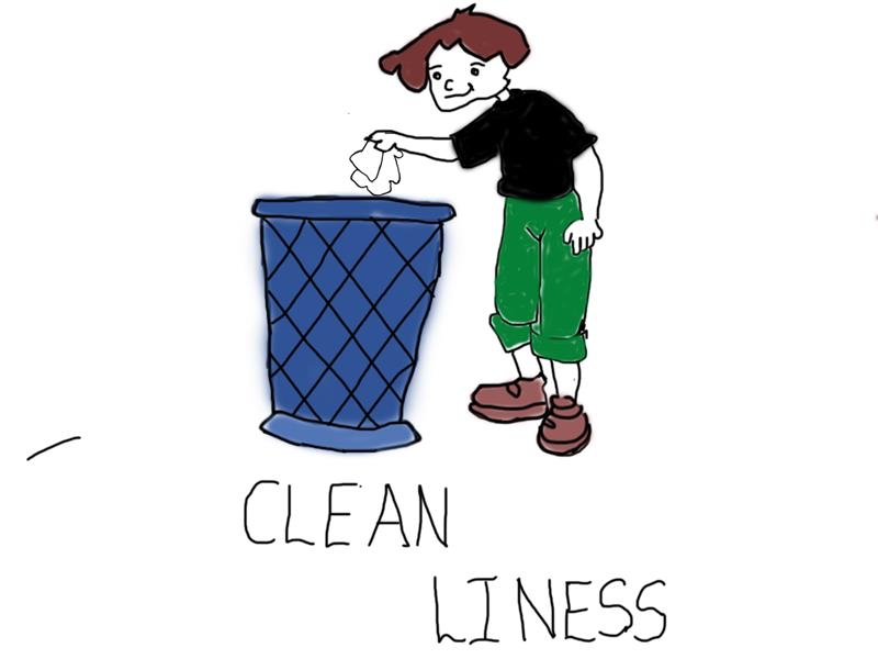 A child throwing a white bag into a blue trash can
AI-generated content may be incorrect.