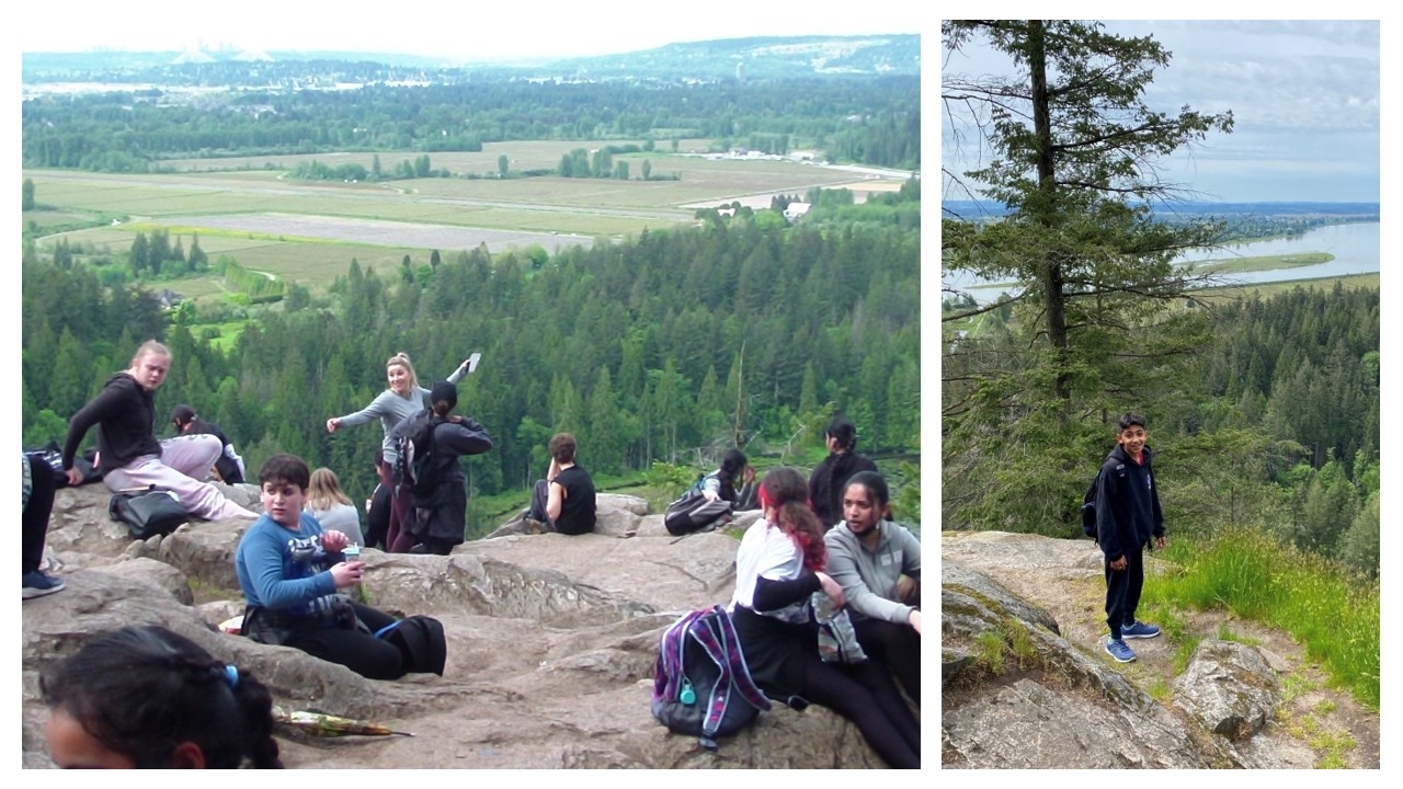 Students on a field trip to Minnekhada Regional Park.