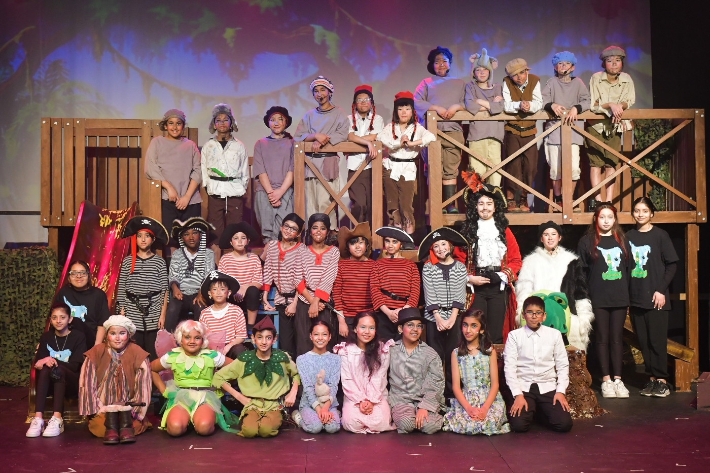 Cast and crew of Peter Pan.